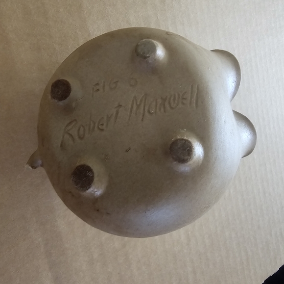 Vintage Signed, Robert Maxwell Fig 6 Critter Pottery Mid Century California 1960 - Picture 4 of 4
